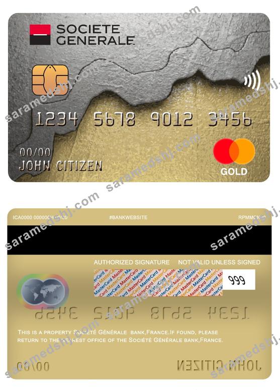 France Société Générale bank mastercard